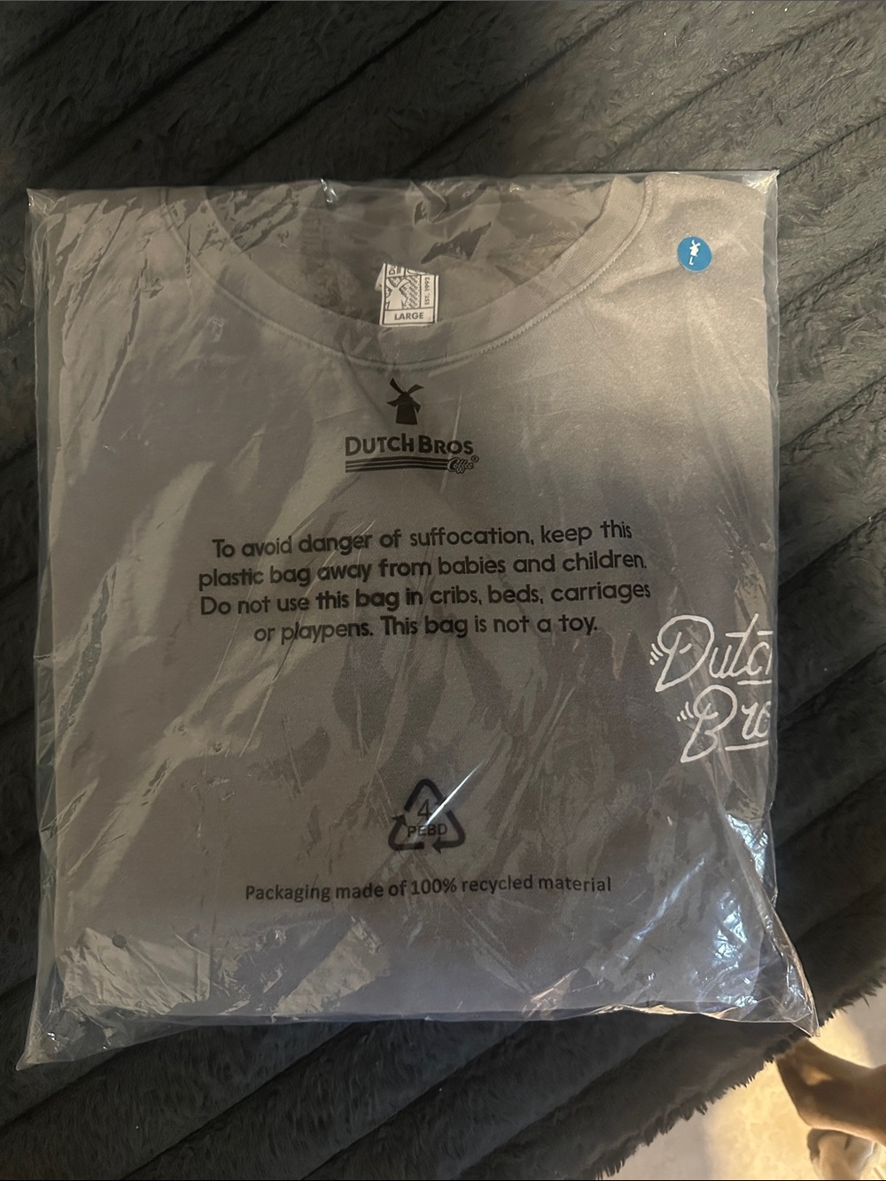 Dutch Bros Gray Logo crew neck
